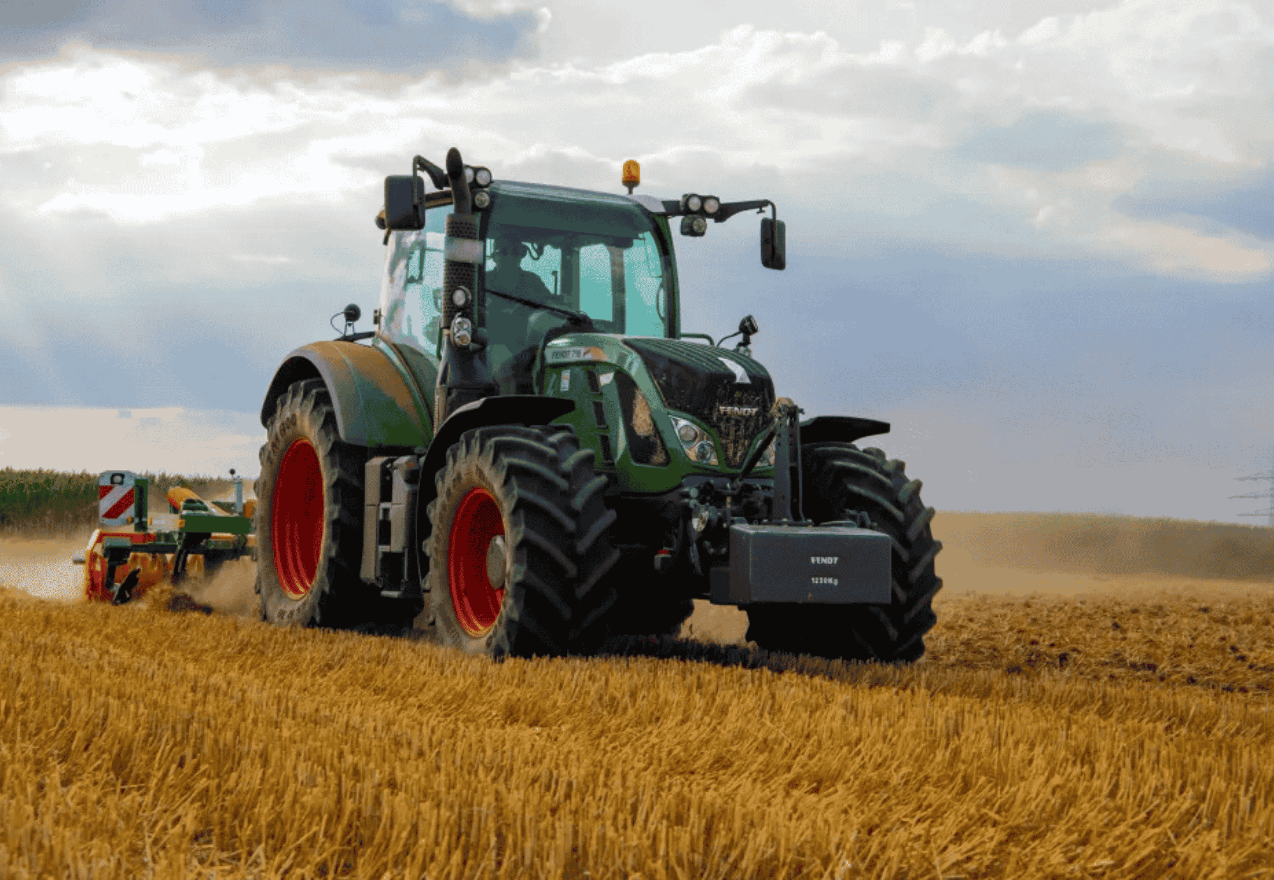 Linear actuator used for adjustment and positioning in agricultural machinery
